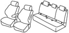 Set coprisedili Superior - Nero/Blu - compatibile per Renault Clio V 5p (08/19>10/25) Zen, Intens
