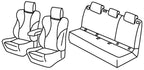 Set coprisedili Superior - Nero/Rosso - compatibile per Renault Clio V 5p (08/19>10/25)