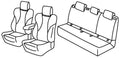 Set coprisedili Superior - Nocciola - compatibile per Renault Clio V 5p (08/19>10/25)