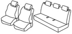 Set coprisedili Superior - Nero/Grigio - compatibile per Renault Clio IV 5p (10/12>07/19) - Renault Clio IV Sporter (04/13>03/20)