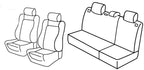Set coprisedili Superior - Nocciola - compatibile per Seat Ibiza 5p (01/02>05/08) dal 2006