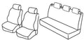 Set coprisedili Superior - Beige - compatibile per Seat Ibiza 5p (06/08>08/15)