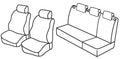 Set coprisedili Superior - Nero/Blu - compatibile per Seat Ibiza 5p (06/08>08/15)