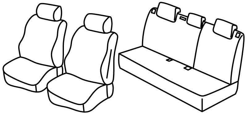 Set coprisedili Superior - Beige - compatibile per Seat Leon (05/09>12/12)