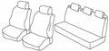 Set coprisedili Superior - Beige - compatibile per Seat Ibiza 5p (09/15>05/17)