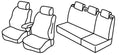Set coprisedili Superior - Nero/Blu - compatibile per Seat Ibiza 5p (09/15>05/17) FR
