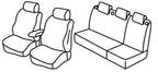 Set coprisedili Superior - Nero/Blu - compatibile per Seat Ibiza 5p (09/15>05/17) FR