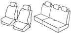 Set coprisedili Superior - Nero/Blu - compatibile per Suzuki Splash (03/08>09/15)