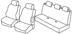 Set coprisedili Superior - Grigio/Nero - compatibile per Suzuki Swift 5p (01/06>08/10)