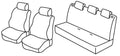 Set coprisedili Superior - Nero/Rosso - compatibile per Suzuki Splash (03/08>09/15)