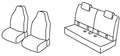 Set coprisedili Superior - Nocciola - compatibile per Citroen C1 3p (06/14>03/21) - Citroen C1 5p (06/14>12/21) - Citroen C1 Airscape 3p (06/14>05/18) - Citroen C1 Airscape 5p (06/14>05/18) - Peugeot 108 3p (06/14>03/21) - Peugeot 108 5p (06/14>12/21)...