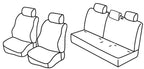 Set coprisedili Superior - Nero/Rosso - compatibile per Toyota Yaris 3p (04/99>12/05) dal 2/2003 - Toyota Yaris 5p (04/99>12/05) dal 2/2003