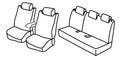 Set coprisedili Superior - Nero/Rosso - compatibile per Toyota Yaris 5p (10/11>08/20) Hybrid