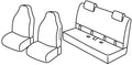 Set coprisedili Superior - Beige - compatibile per Toyota Aygo 5p (06/14>12/21)