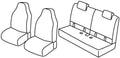 Set coprisedili Superior - Nero/Blu - compatibile per Toyota Aygo X 5p (03/22>)