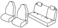 Set coprisedili Superior - Beige - compatibile per Skoda Citigo 5p (11/19>08/20) - Volkswagen Up! 5p (09/16>12/23) Dal 2019