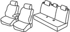 Set coprisedili Superior - Grigio/Nero - compatibile per Chevrolet Aveo 4p (05/11>09/15) - Chevrolet Aveo 5p (05/11>09/15)
