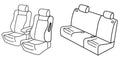 Set coprisedili Superior - Beige - compatibile per Alfa Romeo 147 5p (04/01>10/04)