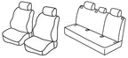 Set coprisedili Superior - Grigio/Nero - compatibile per Audi A3 Sportback (09/04>10/12)