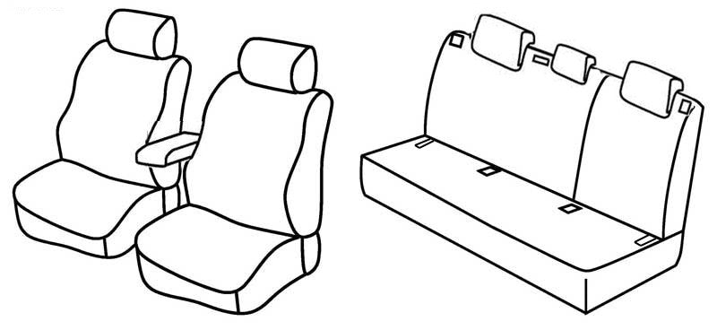 Set coprisedili Superior - Nocciola - compatibile per Audi A3 Sportback (09/04>10/12)