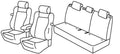 Set coprisedili Superior - Beige - compatibile per Audi A3 3p (05/03>08/12)