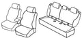 Set coprisedili Superior - Nocciola - compatibile per Bmw Serie 1 (F20) (09/11>06/19)