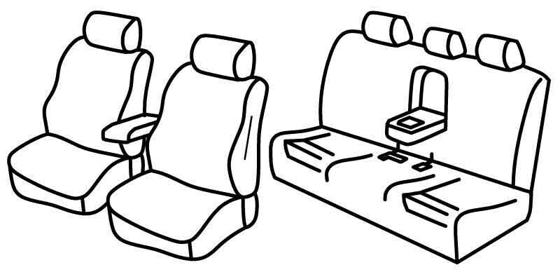Set coprisedili Superior - Beige - compatibile per Bmw Serie 3 (F30) (02/12>11/18)