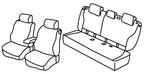 Set coprisedili Superior - Nero/Rosso - compatibile per Bmw Serie 1 (F21) (07/12>09/19)