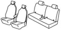 Set coprisedili Superior - Nero/Grigio - compatibile per Bmw i3 (I03) (11/13>02/23)