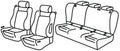 Set coprisedili Superior - Beige - compatibile per Bmw Serie 1 (E81) (03/07>06/12)