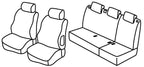 Set coprisedili Superior - Grigio/Nero - compatibile per Citroen Berlingo Multispace (11/02>03/08)