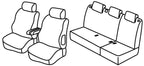 Set coprisedili Superior - Grigio/Nero - compatibile per Citroen Berlingo Multispace (11/02>03/08)