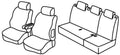 Set coprisedili Superior - Nero/Grigio - compatibile per Citroen Berlingo Multispace (11/02>03/08)