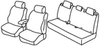 Set coprisedili Superior - Nero/Grigio - compatibile per Citroen C4 5p (11/10>02/18) Attraction