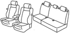 Set coprisedili Superior - Nero/Grigio - compatibile per Citroen C4 3p (01/05>10/10) VTR