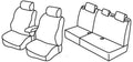 Set coprisedili Superior - Nero/Grigio - compatibile per Citroen C4 5p (01/05>10/10)