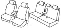 Set coprisedili Superior - Nero/Rosso - compatibile per Citroen C4 5p (01/05>10/10)