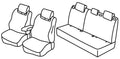 Set coprisedili Superior - Nocciola - compatibile per Citroen C4 5p (11/20>)