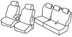 Set coprisedili Superior - Grigio/Nero - compatibile per Dacia Dokker (02/17>07/21)