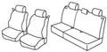 Set coprisedili Superior - Beige - compatibile per Ford Focus 3p (01/99>01/05)
