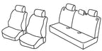 Set coprisedili Superior - Nero/Blu - compatibile per Ford Focus 5p (10/98>01/05) fino al 2002 - Ford Focus Wagon (02/99>01/05) fino al 2002