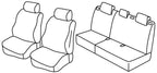 Set coprisedili Superior - Nero/Grigio - compatibile per Ford Kuga (06/08>02/13) Trend