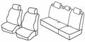 Set coprisedili Superior - Nero/Grigio - compatibile per Hyundai i10 (04/08>10/13)