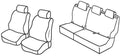 Set coprisedili Superior - Nero/Rosso - compatibile per Hyundai i10 (11/13>02/20)