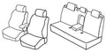 Set coprisedili Superior - Nocciola - compatibile per Hyundai i30 CW (04/08>08/12)