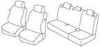 Set coprisedili Superior - Nero/Blu - compatibile per Hyundai i30 3p (01/13>12/16)