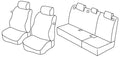 Set coprisedili Superior - Beige - compatibile per Hyundai i30 3p (01/13>12/16)
