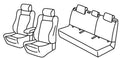 Set coprisedili Superior - Nocciola - compatibile per Hyundai i30 5p (01/17>)