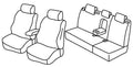 Set coprisedili Superior - Nero/Grigio - compatibile per Hyundai i30 5p (03/12>12/16)