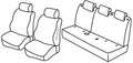 Set coprisedili Superior - Grigio/Nero - compatibile per Hyundai i10 5p (03/20>)